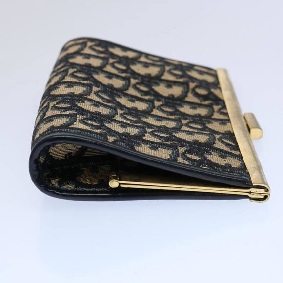 Christian Dior Trotter Canvas Pouch Navy Auth ep2830 - Picture 4 of 15